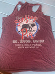 The Surfing Pig Purple Tank